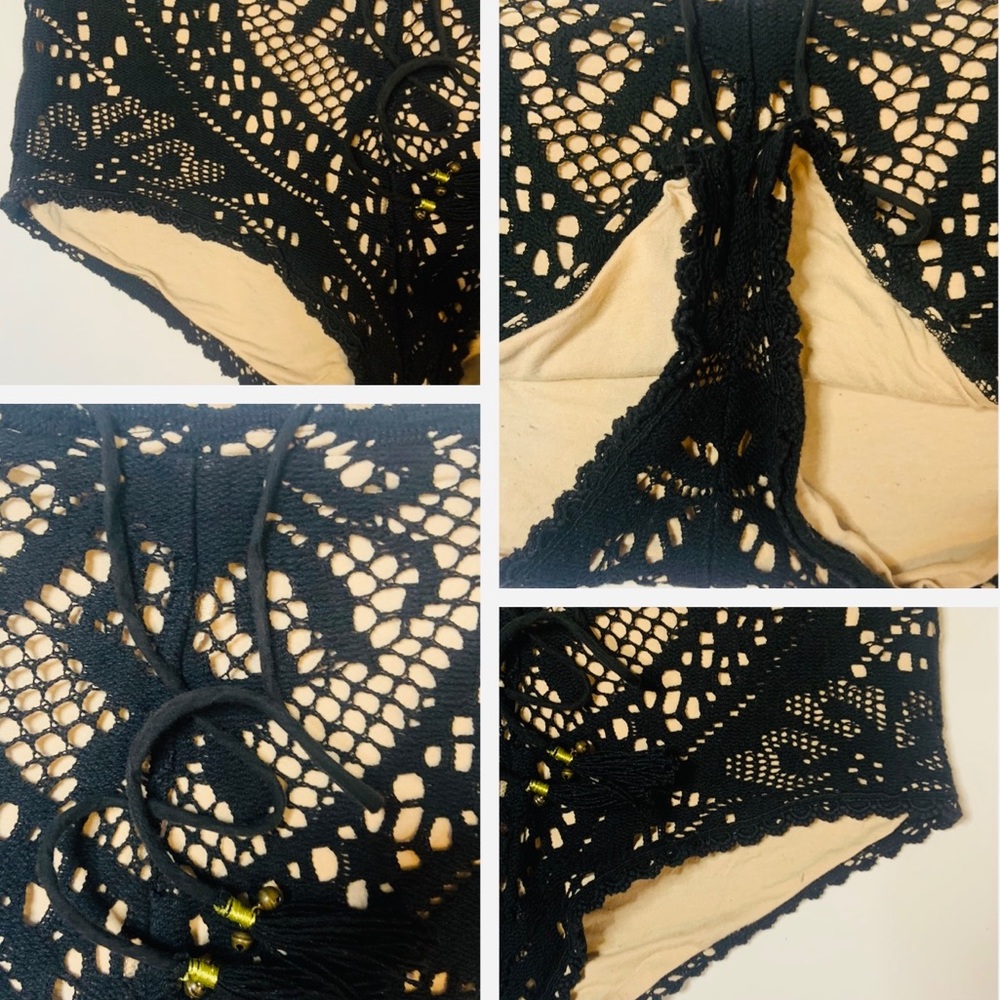 ♥️Spell FLEETWOOD Lace Shorts!! Black!! XS!! - Picture 9 of 11